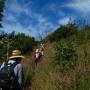 Ascending the long grade after the bridge.